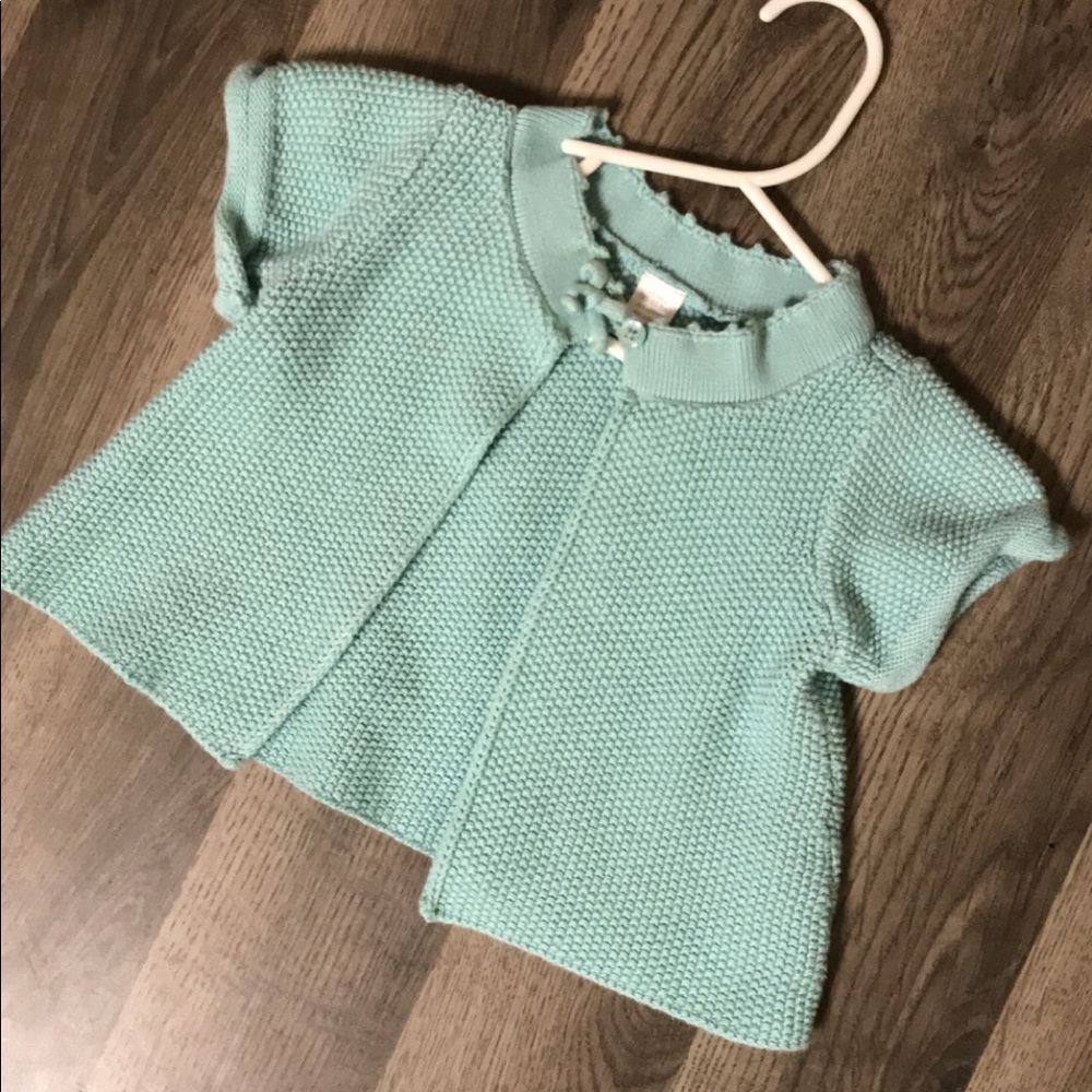 Baby girl short sleeve sweater